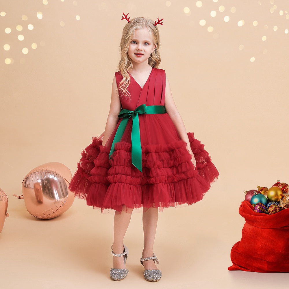 MQATZ Christmas Fluffy 1st Birthday Dress For Baby Girl Clothes Baptism  Lace Princess Dress Girls Dresses Party Costume 1-7 Year L2095XZ | Shopee  Singapore
