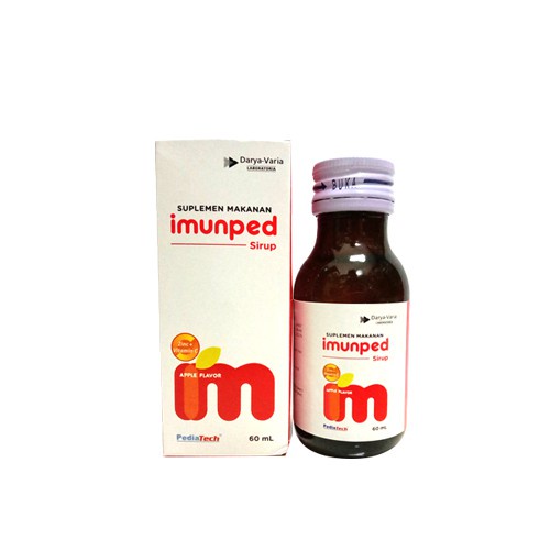 Imunped Sirup rasa Apel 60 ML/Syrup/Vitamin C/Vitamin Anak/Daya Tahan Tubuh/Imunitas - Gambar 2