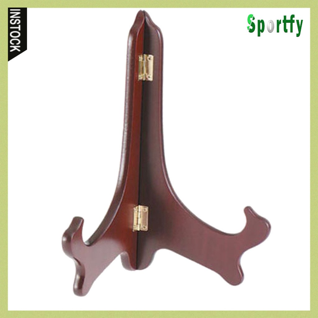 Sportfy Wooden Folding Plate Display Easel Stand Photo Holder Fits 4\" to 14\" 1 Shopee Singapore