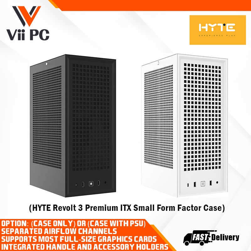 HYTE Revolt 3 Small Form Factor Premium ITX Computer Gaming Case ...