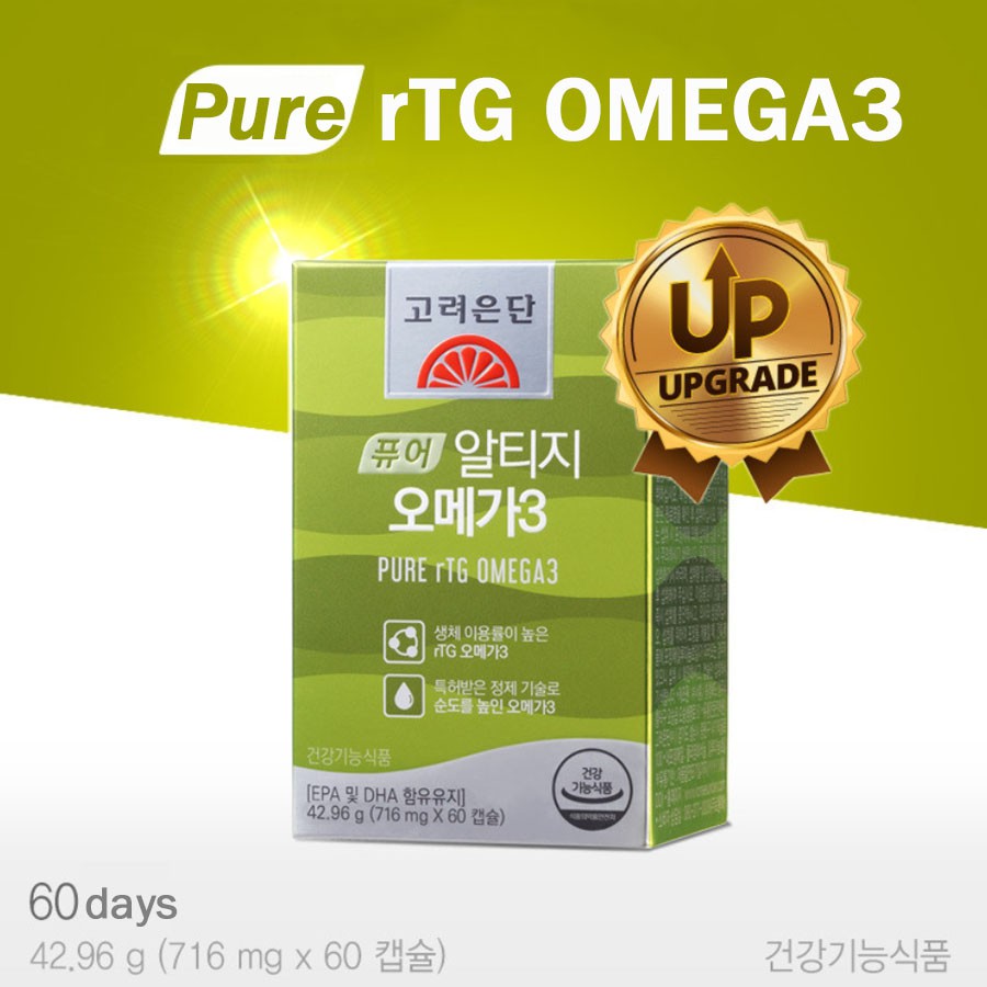Korea Eundan rTG OMEGA 3 716mgX60capsule for 2 months