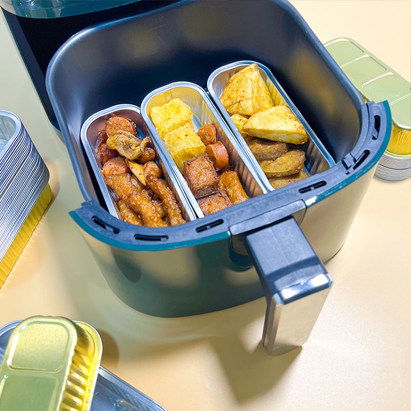 Air Fryer Foil Plate Rectangular High Temperature Resistant Food Grade