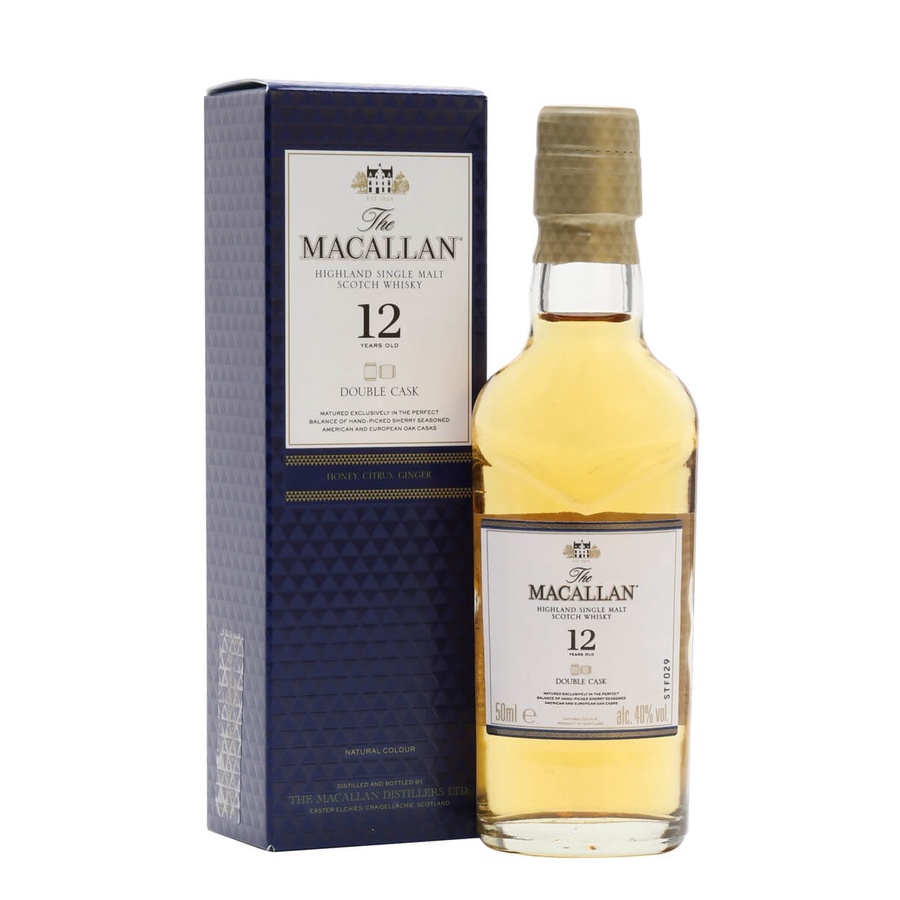 MACALLAN YEARS 12OLD マッカラン12年ミニボトル Macallan 12 Years Old Double Cask 50ml Miniature Bottle | Shopee