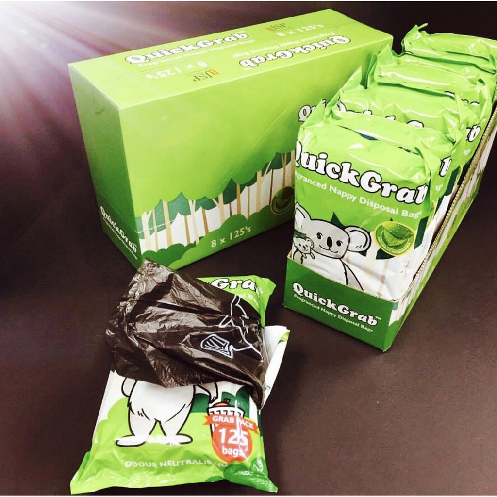 QuickGrab™ Fragranced Nappy Disposal Bags Shopee Singapore