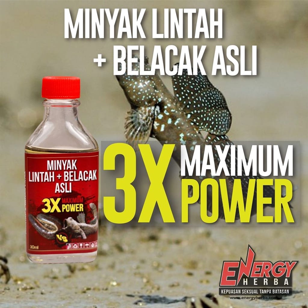 Minyak Lintah Belacak Asli 3x Maximum Power (Premium Grade Leech Oil