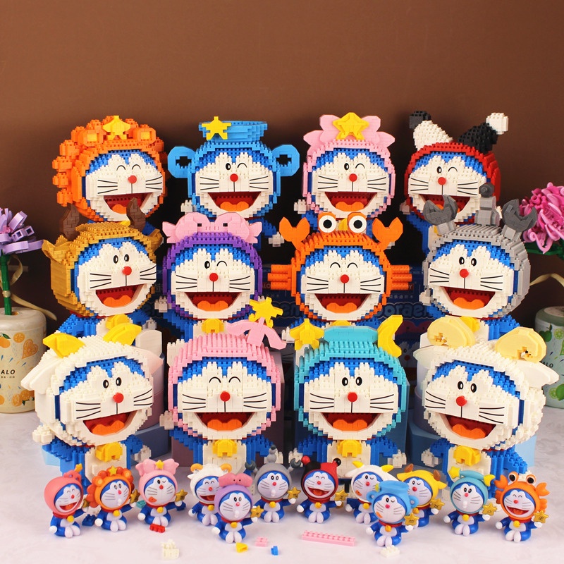 Doraemon Twelve Constellation Diamond Blocks |Miniature Building Blocks ...
