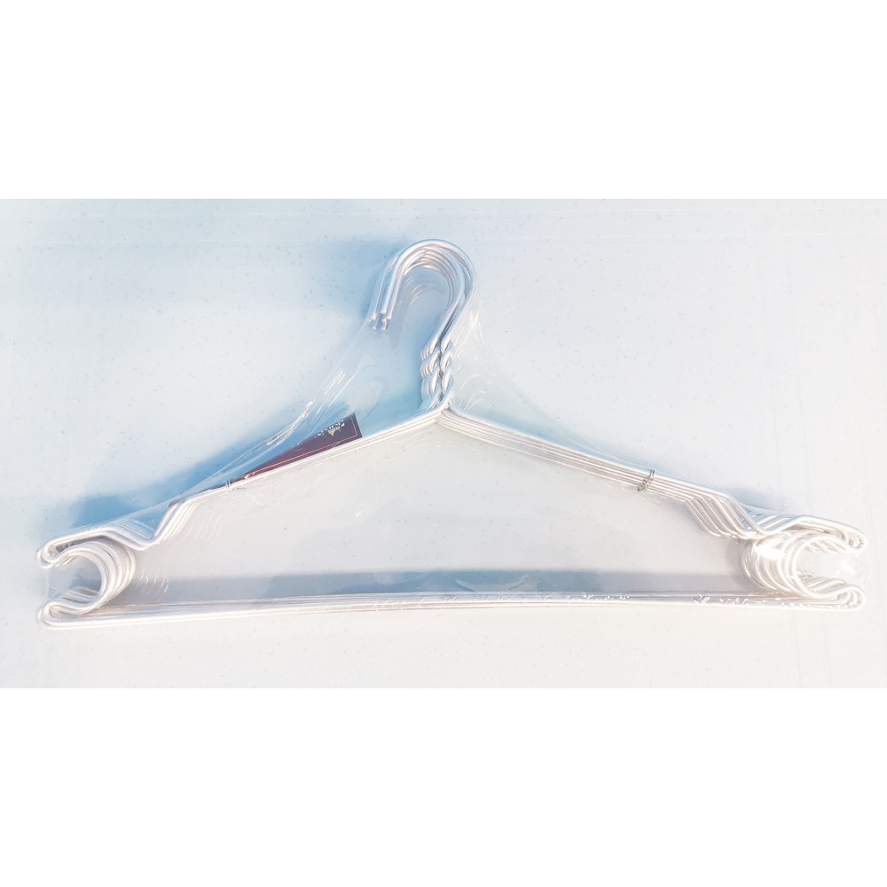 10pcs/pack Thickened Plastic Hangers, Disposable Dry Cleaning Shop Clothes  Hanger, Adult Hanger, Non-slip Clothing Rack