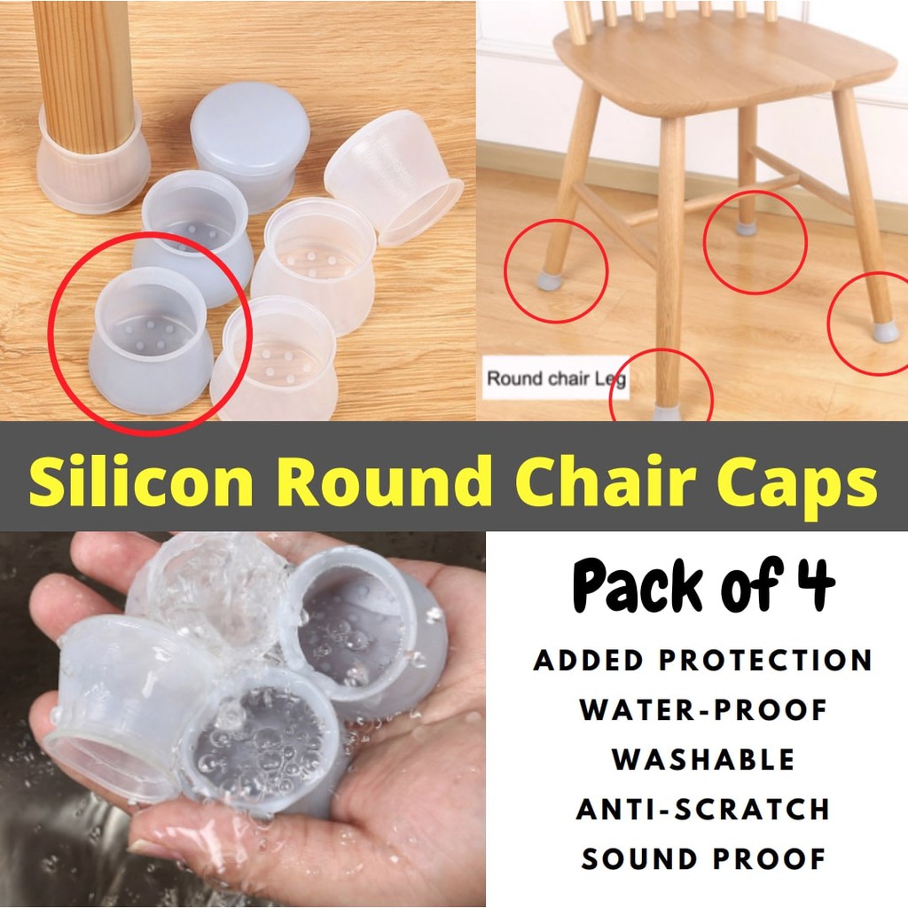 Silicon Chair Leg Cover AntiSlip Chair Cover Floor Protectors Furniture Table Feet Cover Anti