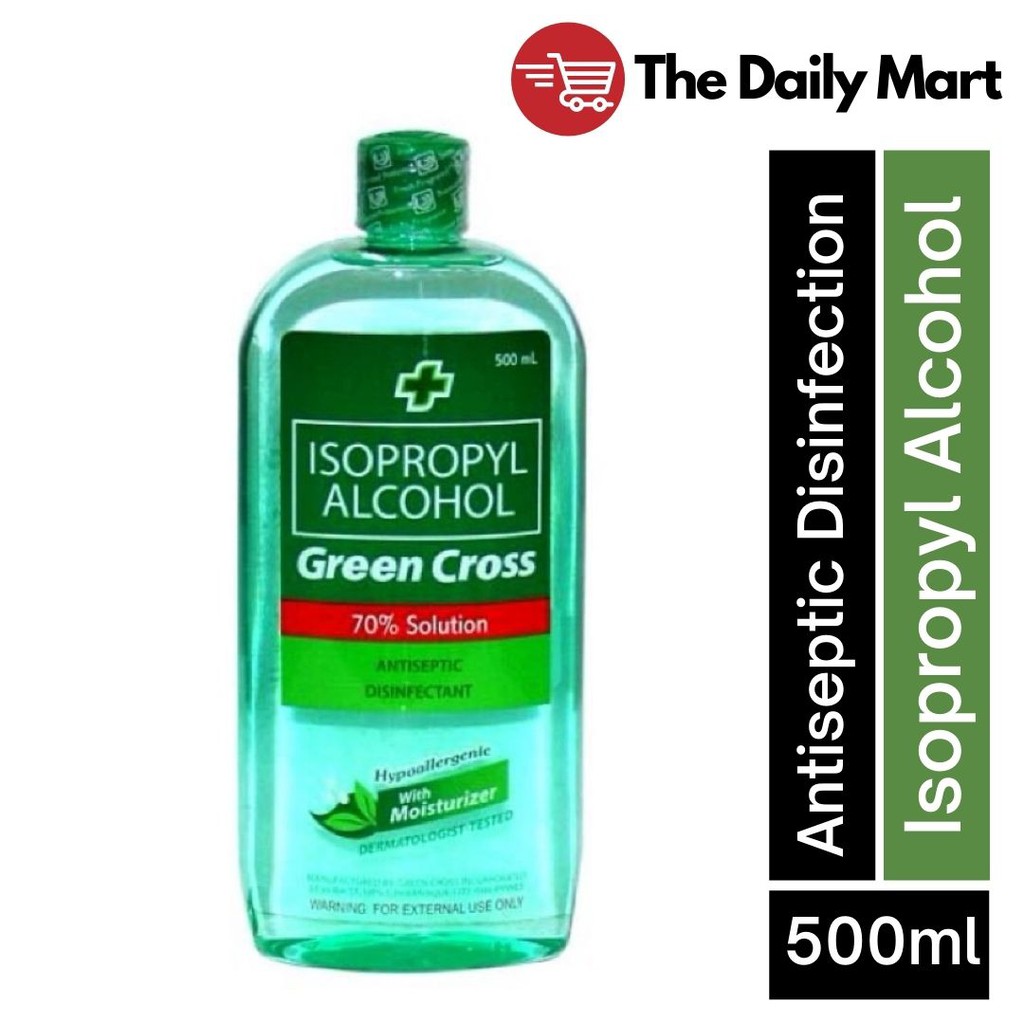 Greencross Isopropyl Alcohol Antiseptic Disinfectant Liquid 500ml Shopee Singapore 4574