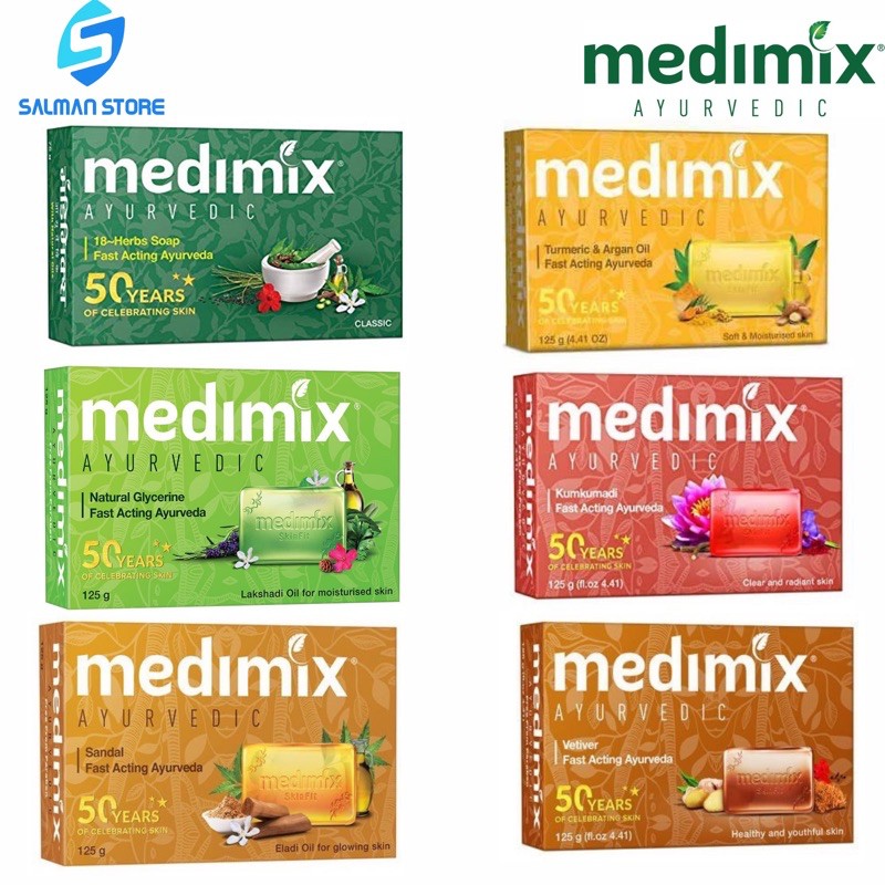 (Expired 05/2025) Medimix Ayurvedic Soap 125g Good For All Skin