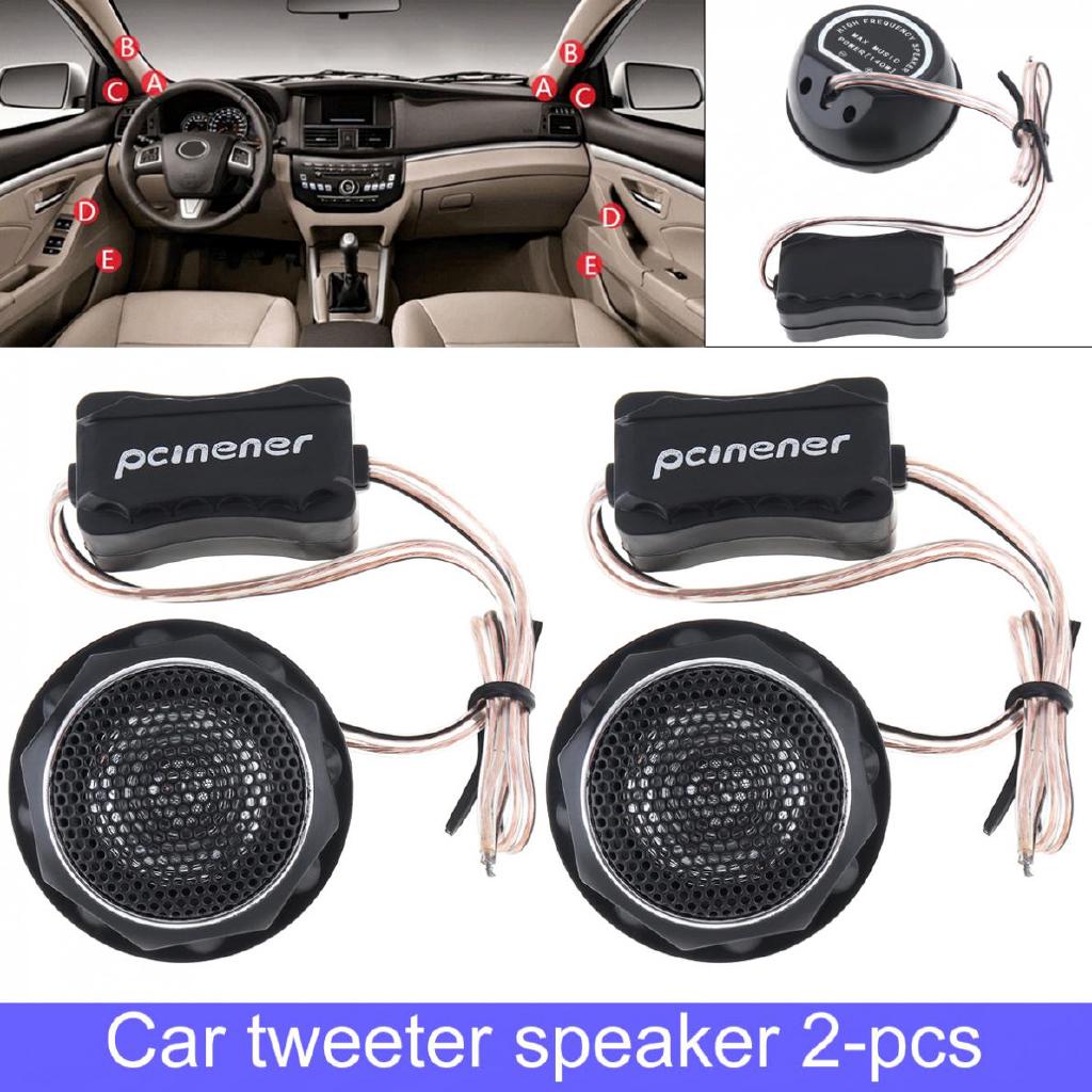 4 Pcs Auto Car Audio System Loud Speaker Dome Tweeters 4cm Dia 500W