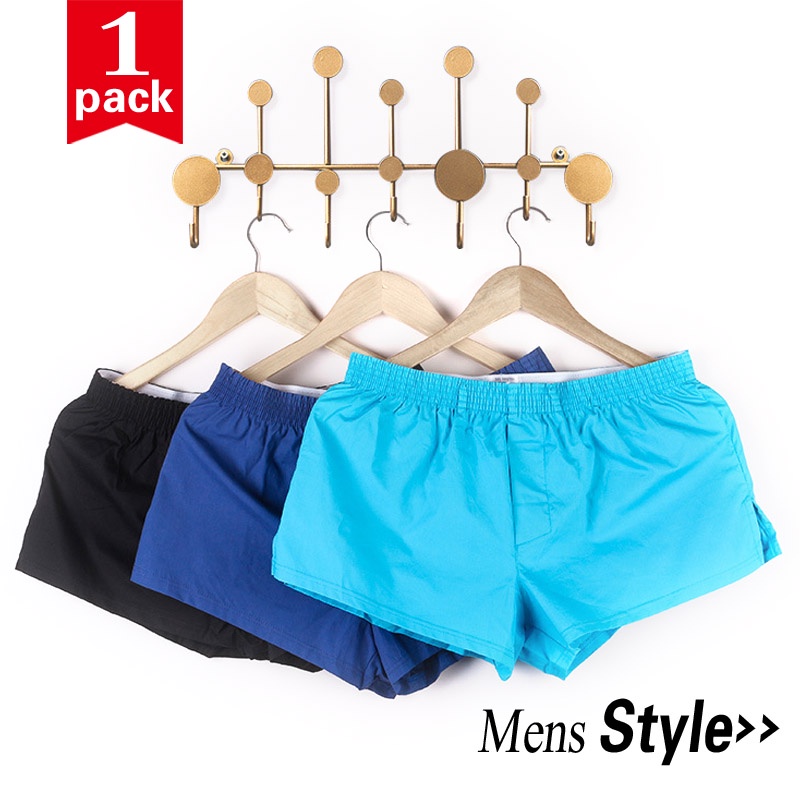 Men Pure Cotton Boxer Shorts Arrow Underwear Breathable Inner Pouch Beach  Wear