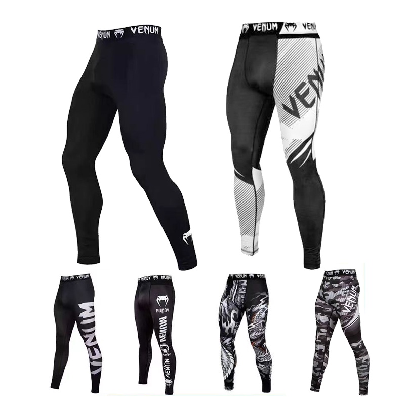 Venum Boxing Tights Quick Dry Cool Compression Fit Pants Sports Leggings Gym Exercise Yoga Pants