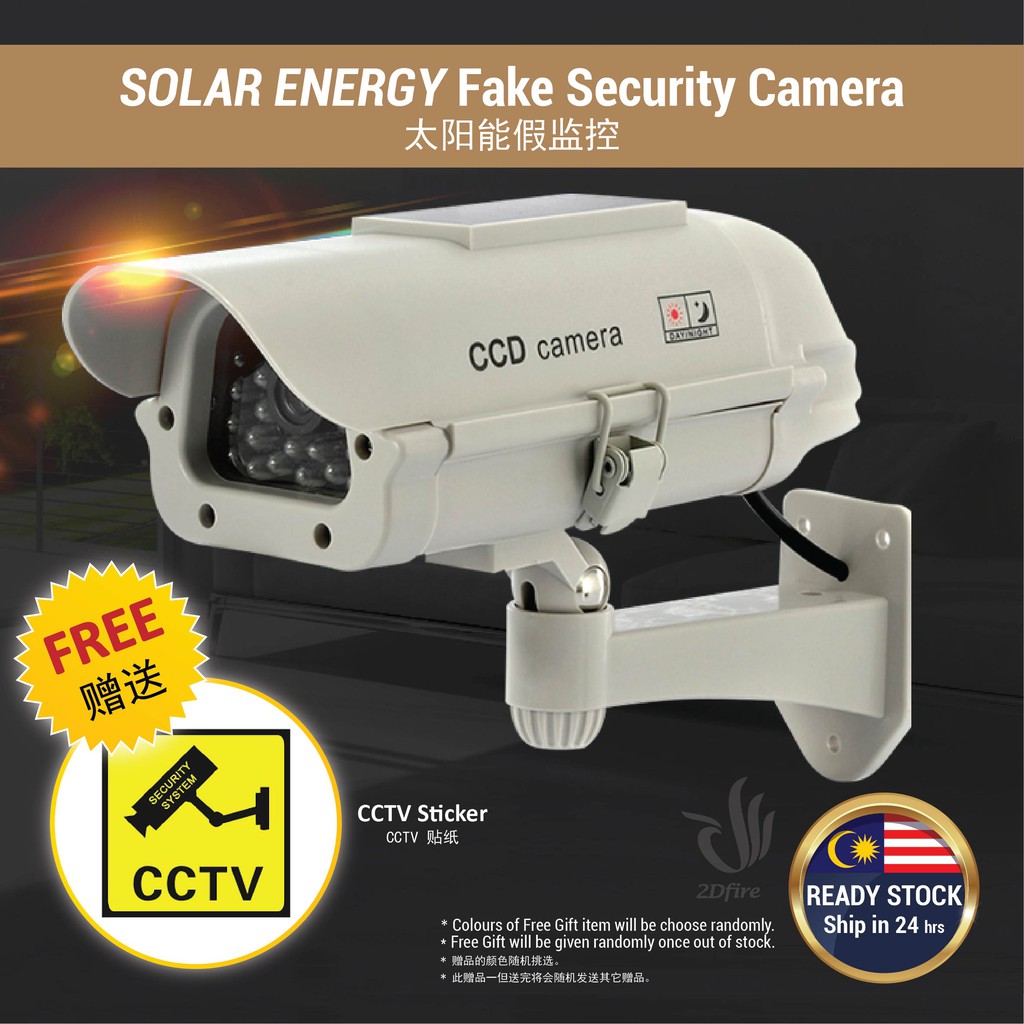 Dummy Simulation LED Fake CCTV Solar Outdoor Security Waterproof Kamera ...