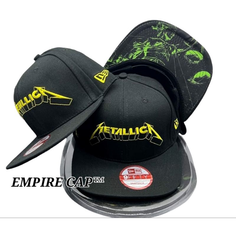 thumbnail interactive-video image 1 of Metallica Embroidered Black Baseball Cap - Hook & Loop Closure - Thrash Metal Hat 1 of 4