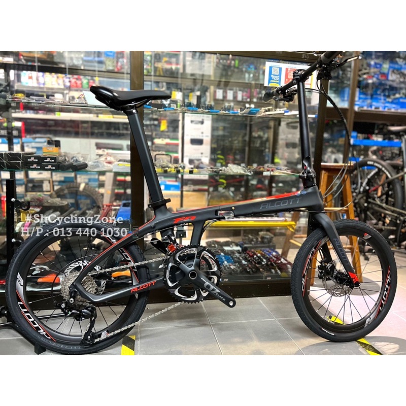 Alcott Z1 20" Shimano 105 mix 2x11 Carbon Folding Bike Shopee Singapore