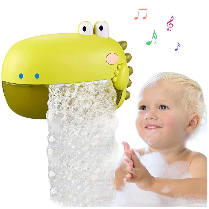 Baby Bath Toys for Kids Music Dinosaur Bubble Machine Automatic Bubble ...