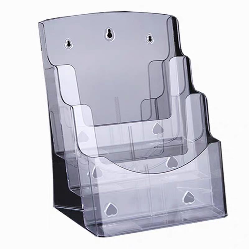 Wall-Mounted Document Rack Table-Mounted Transparent Acrylic Color Page ...