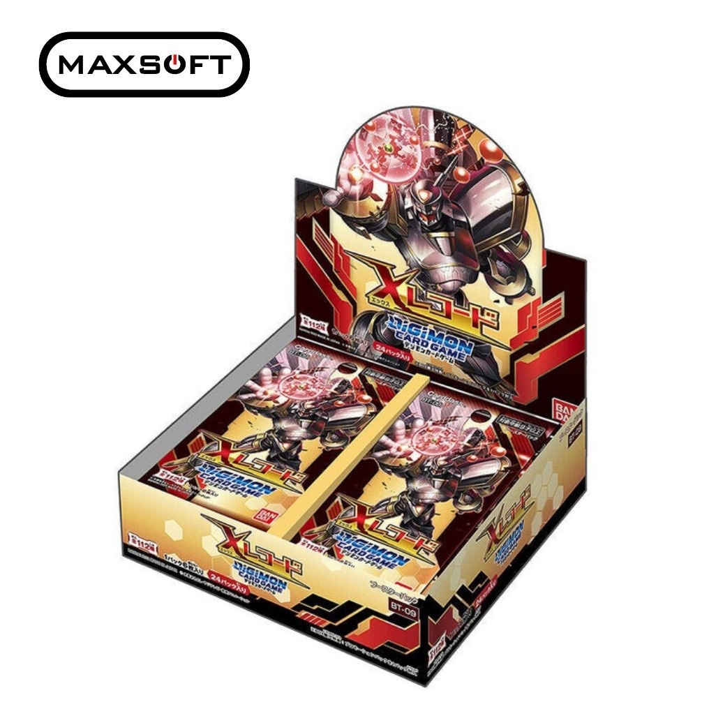 Digimon TCG Booster BT09: X Records (Japanese Ver.) Box Of 24 Booster ...