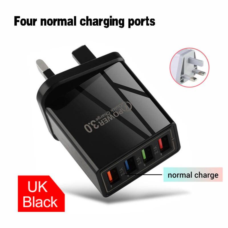 【𝗨𝗣𝗚𝗥𝗔𝗗𝗘𝗗】QC3.1 Fast Charging Adapter 4 Port 30W 5.0A 4 x USB Quick ...