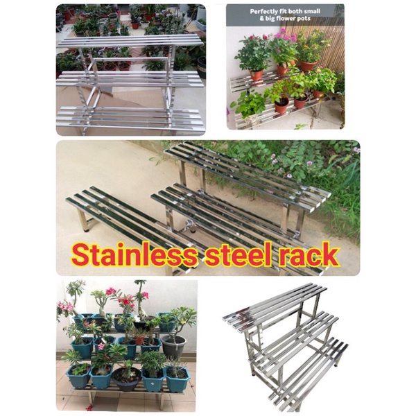 Stainless steel flower shelve Stainless Steel plant rack multilayer ...