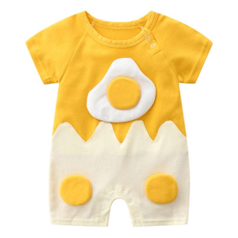 Kiddies Crew Gudetama Fried Egg Boys Girls Baby Kids Short Sleeve