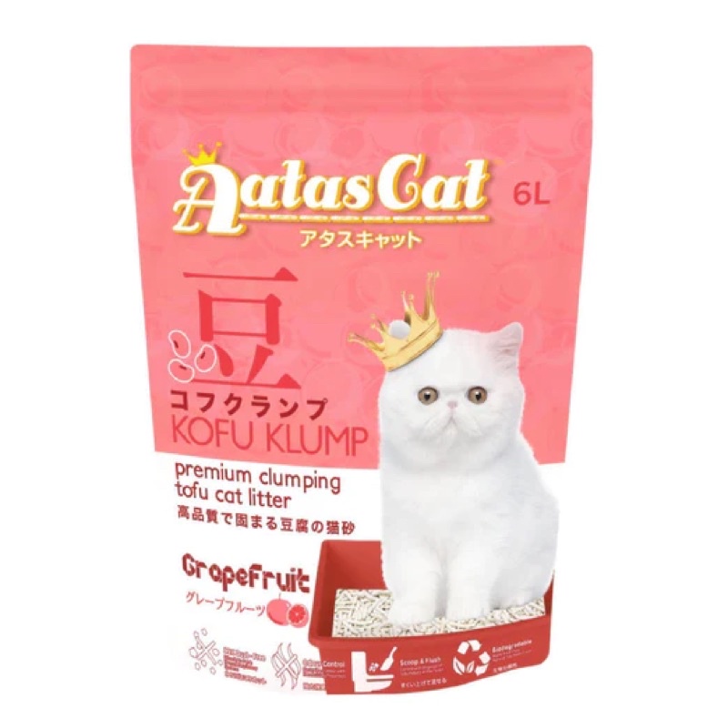 Aatas Cat Kofu Klump Tofu Cat Litter 6L Bundle Of 3 Bags Shopee Singapore