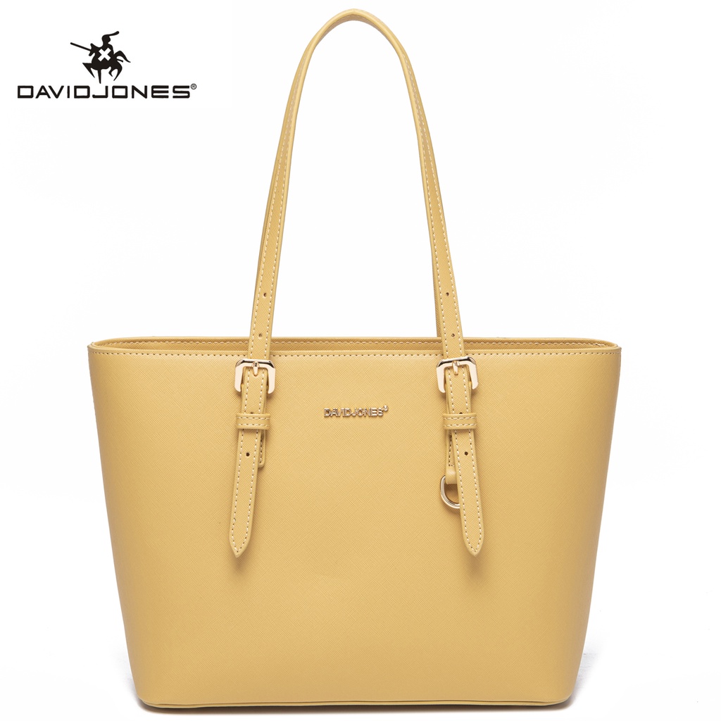 DavidJones Women's Medium PU Leather Tote Bag | Shopee Singapore