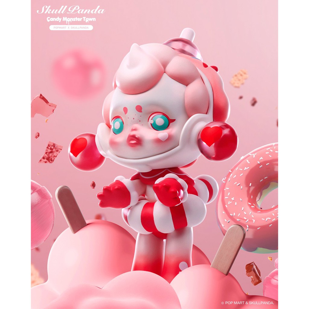 PREORDER POPMART SKULL PANDA CANDY MONSTER TOWN SERIES BLIND BOX