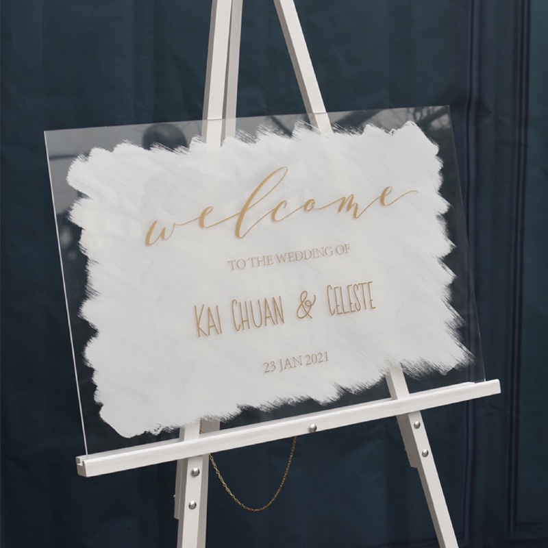 Acrylic Welcome Sign Welcome To Our Forever Wedding Decor Thank