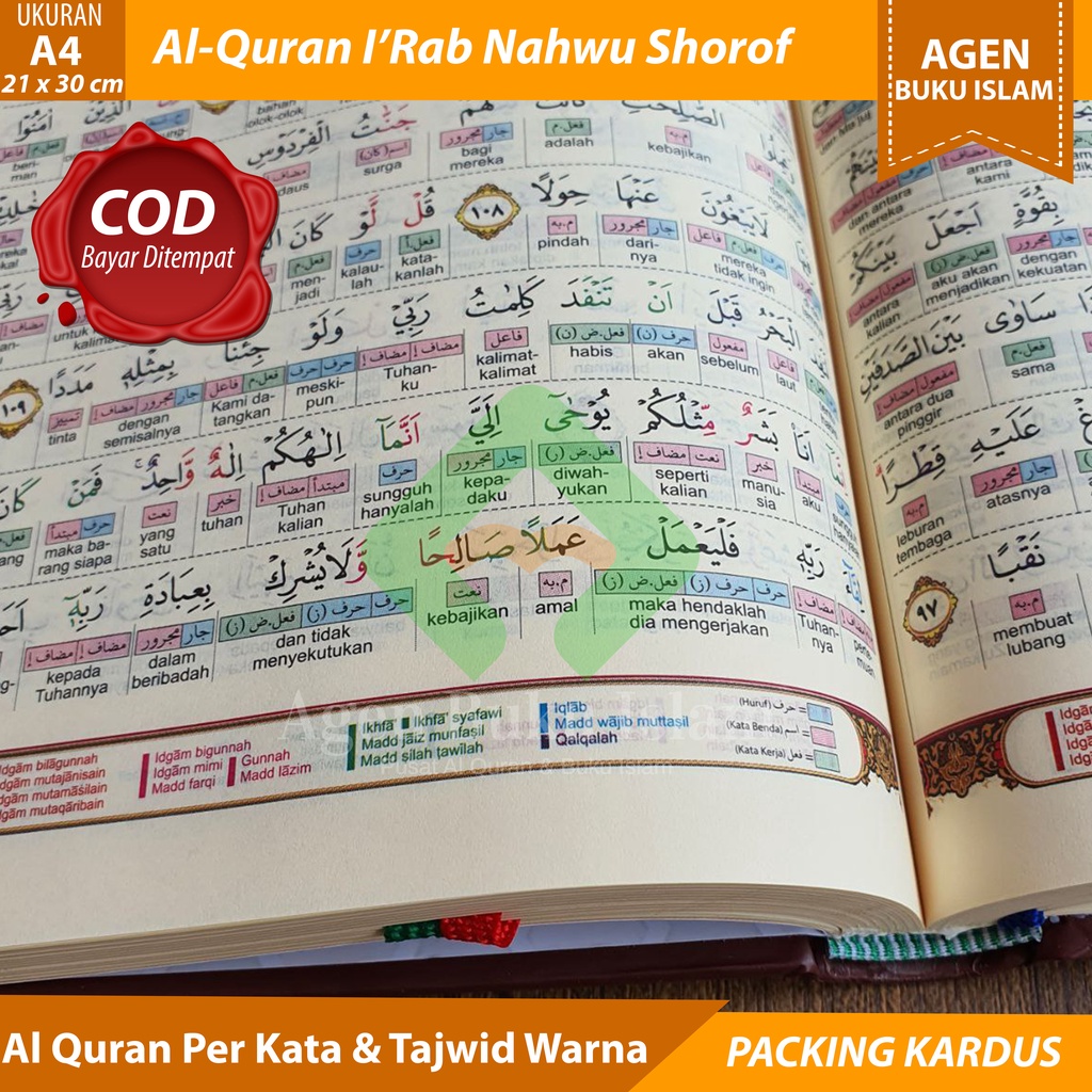 Al-Quran Irab Perkata A4 Al-Quran Irab I'rab i'rob Irob Nahwu Shorof ...