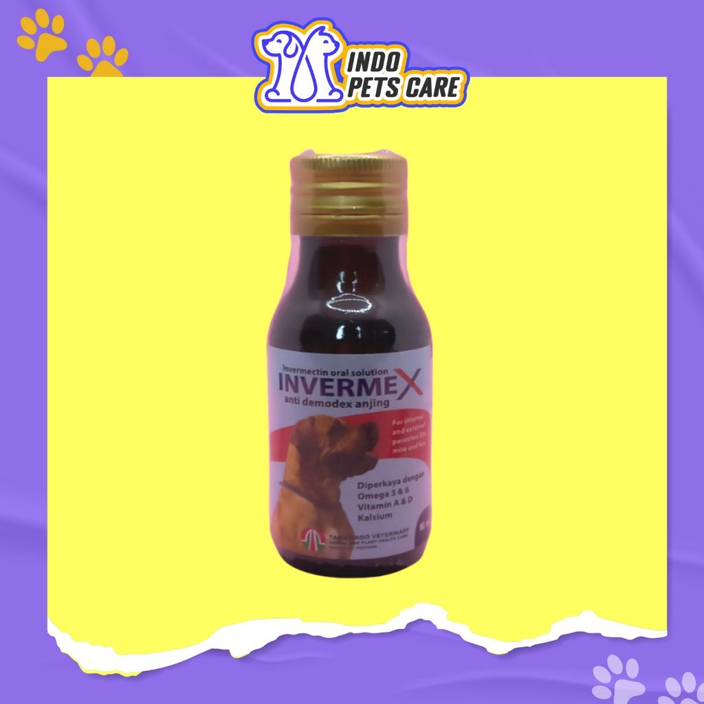 Anti DEMODEX Medicine For DOG Fleas & SCABIES INVERMEX DOG 60ML
