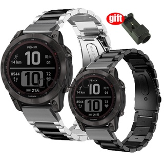 Garmin Pack Fenix 5X Plus Black Sapphire + Bracelet cuir QuickFit - 26mm