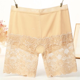 Seamless High Waist Shorts Under Skirt Plus Size Sexy Lace Anti Chafing  Safety Short Pants Women Underwear Panties