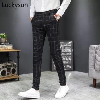 Mens black plaid dress on sale pants