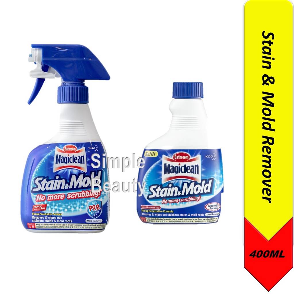 Magiclean Stain & Mold Remover Trigger / Refill, 400ml | Shopee Singapore