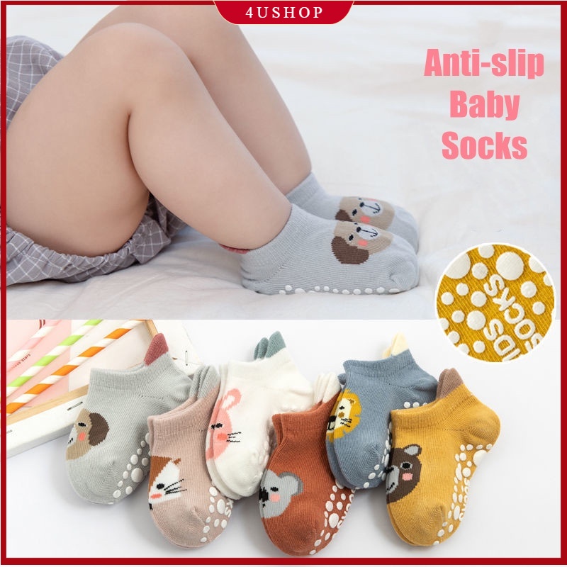 Baby Socks Spring Cute Cartoon Anti-Slip 7-13cm Foot Length 0-3 Years ...