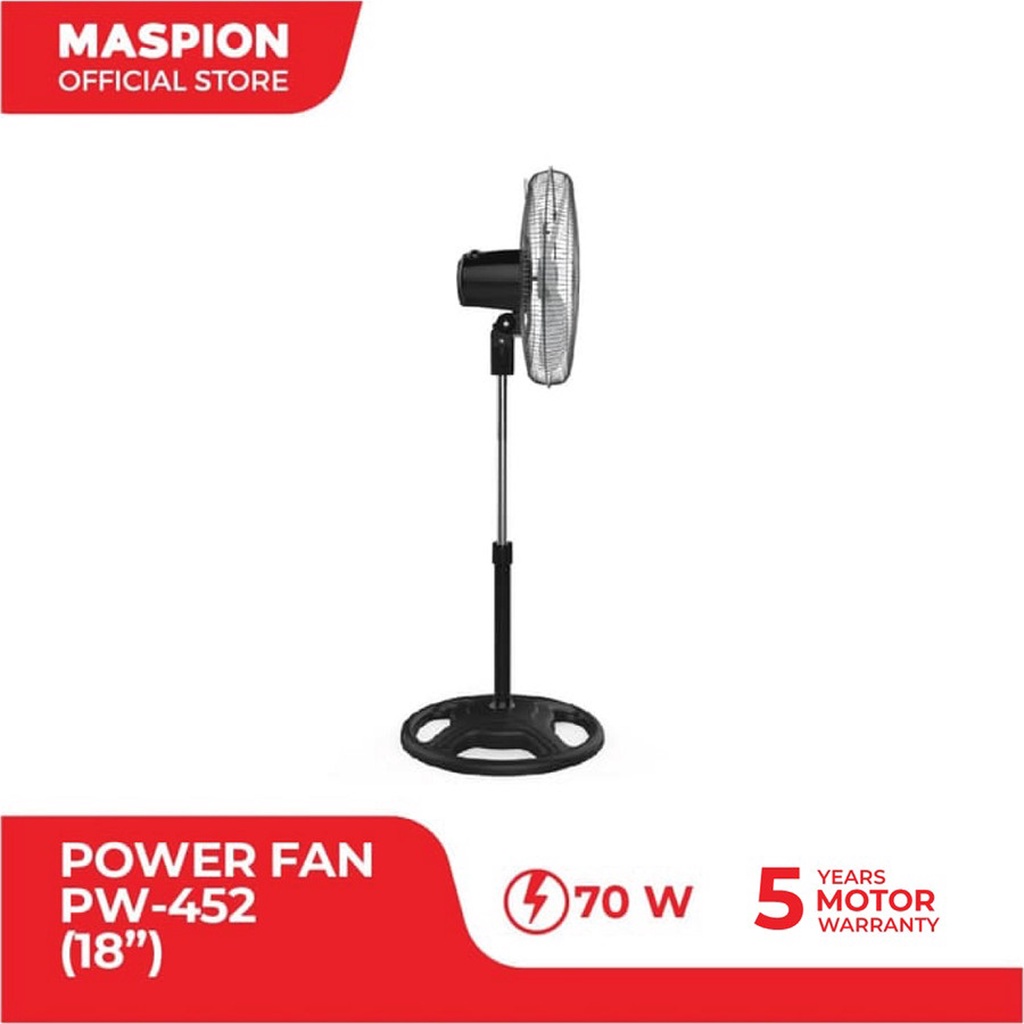 Maspion Power Stand Fan Kipas Angin Berdiri 18 Inch PW-452 - Gambar 3
