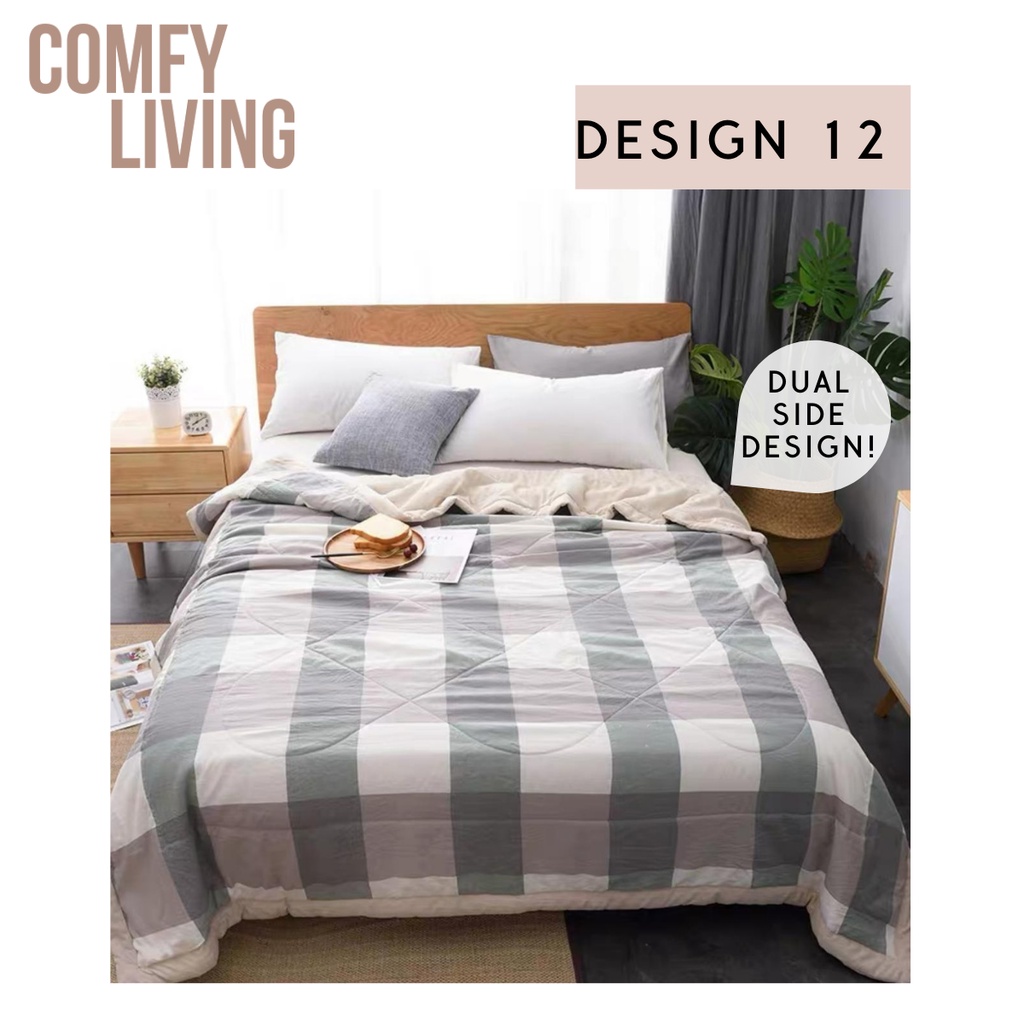 Jap Style Soft Blanket Summer Blanket Suitable for Singapore