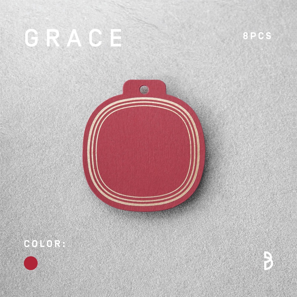 Gift Tag - GRACE (Red) | Shopee Singapore