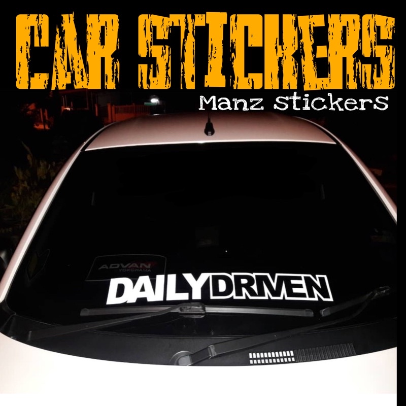 [24 HOURS SHIP] STIKER KERETA JDM DAILY DRIVEN / CAR STICKER JDM DAILY DRIVEN Shopee Singapore