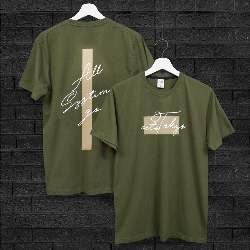 octo TOKYO/T-Shirt/Systeme (O046)/Clothes/Men's Clothing/Women's/Round Neck/Vibrating Sleeve/Cotton1/Cotton
