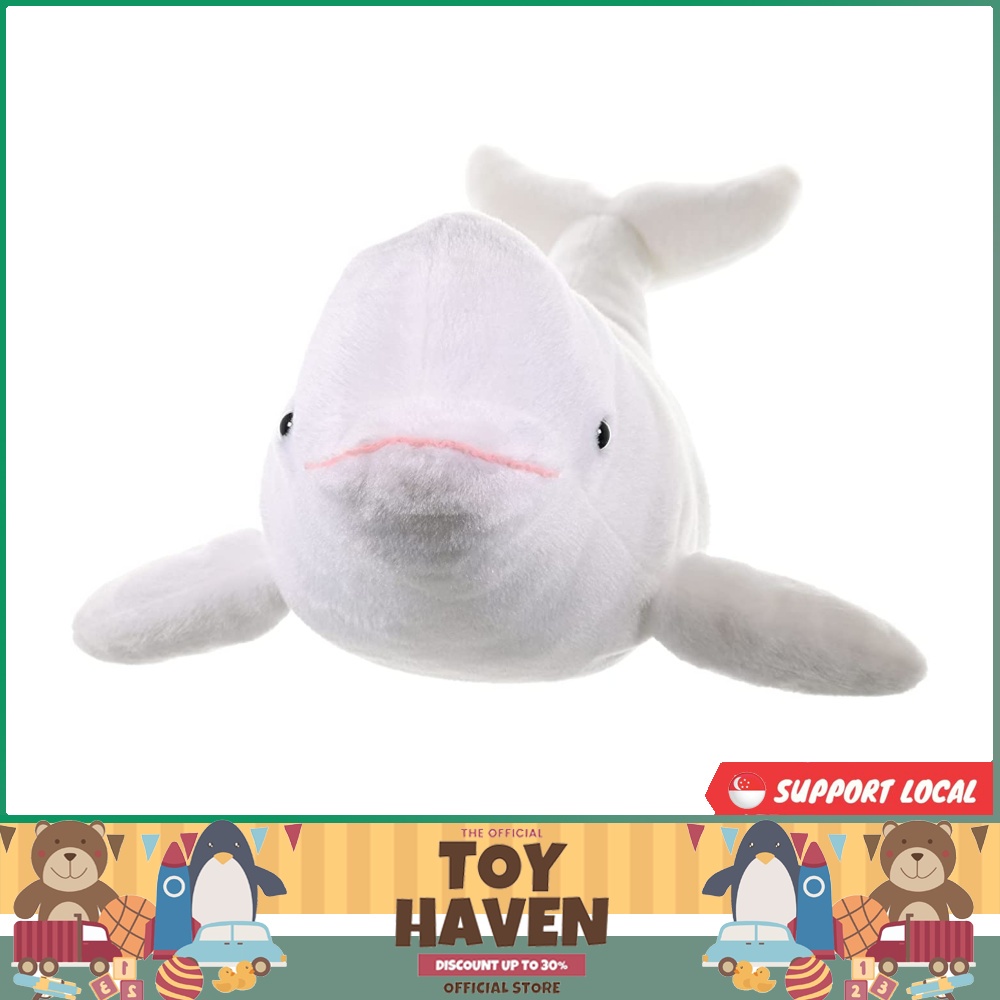 [sgstock] Wild Republic Beluga Whale Plush, Stuffed Animal, Plush Toy ...