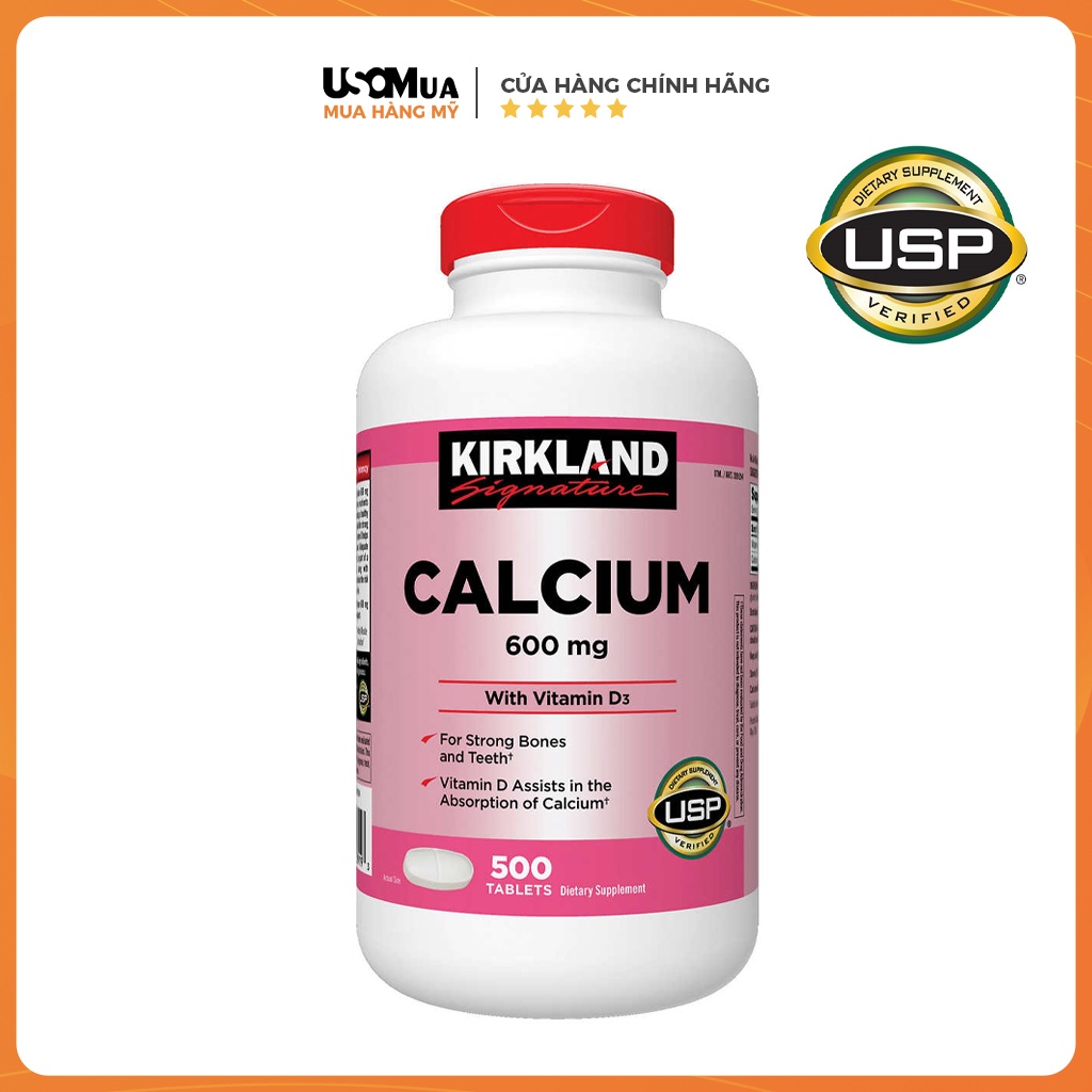 Calcium Kirkland Signature Calcium Supplement 600mg + D3 Shopee Singapore