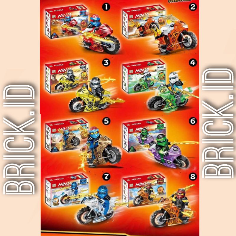 Njnjago Lego Njnja go+Motorcycle ninjago master spinjitsu Evolution kai ...