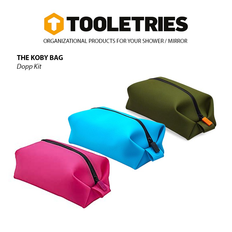 Koby Bag Mini 100% Silicone, Leak Resistant Toiletry Bag, Pencil