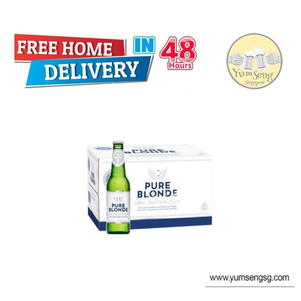 Pure Blonde Ultra Low Carb Beer 355ml X 24 Bottles Bbd 01 24 Shopee Singapore