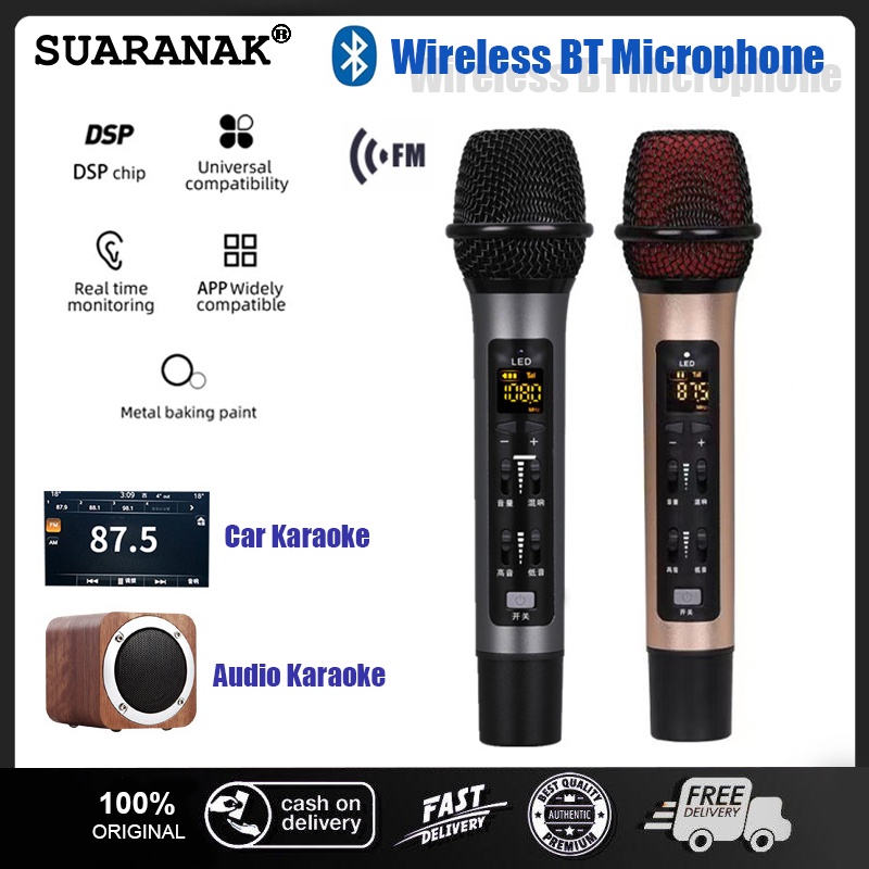 Wireless Microphone Car Audio Mobile Phone Wireless KTV Microphone ...