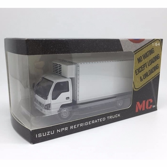 コンテナ MC64 NPR ELF 白 TRUCK GOODS いすゞ series ISUZU トラック トラック Nシリーズ ホワイト MALAYSIA PM ミニカー N 1/64 エルフ