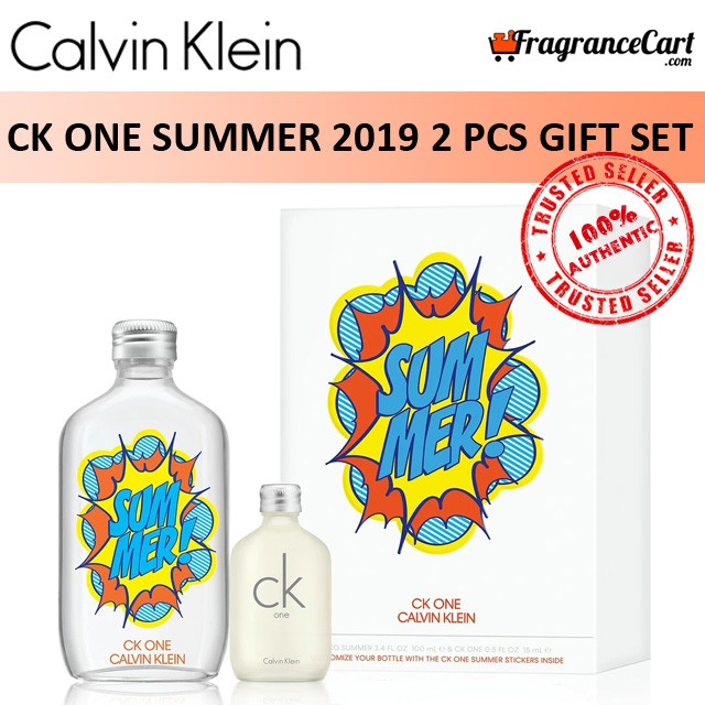 Calvin Klein cK One Summer 2019 2 Pcs Gift Set for Unisex Men Women GiftSet Travel Collection 100 Authentic Perfume Shopee Singapore